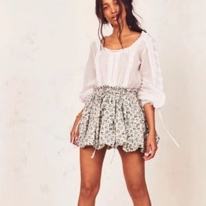 LoveShackFancy Bubble Hem Skirt